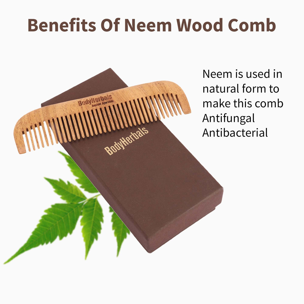 Dressing Comb, Classic, 100% Neem Wood