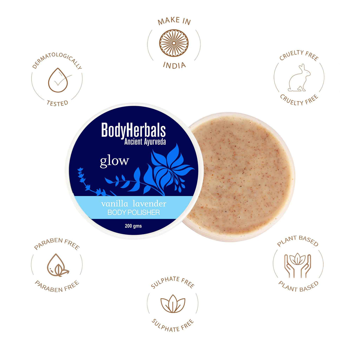 Glow, Vanilla & Lavender Body Polisher