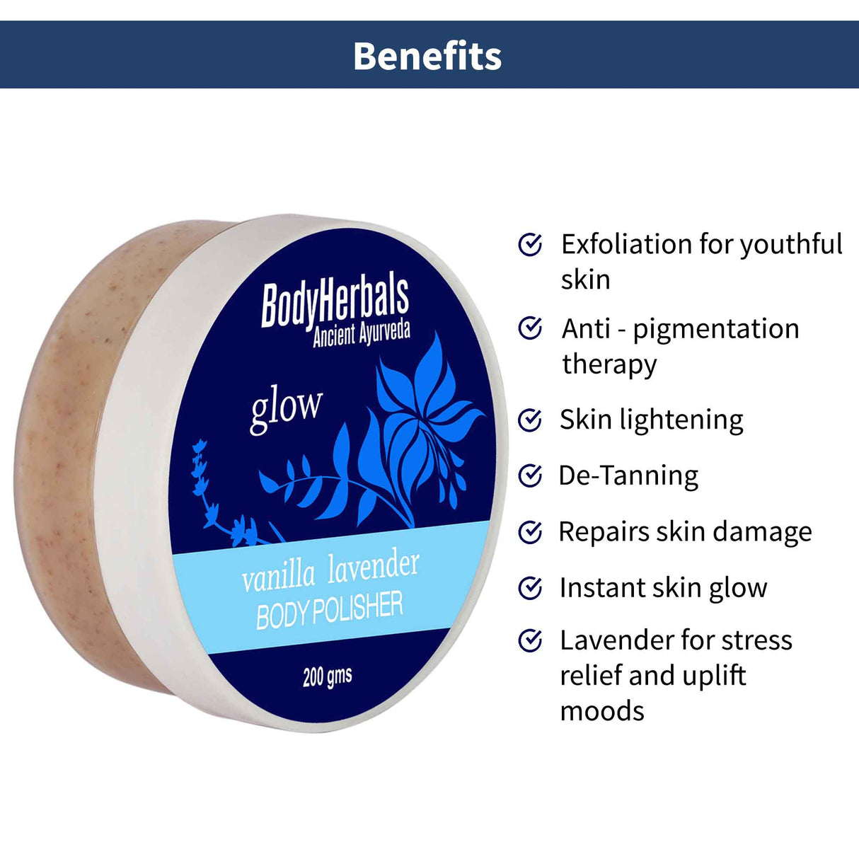 Glow, Vanilla & Lavender Body Polisher