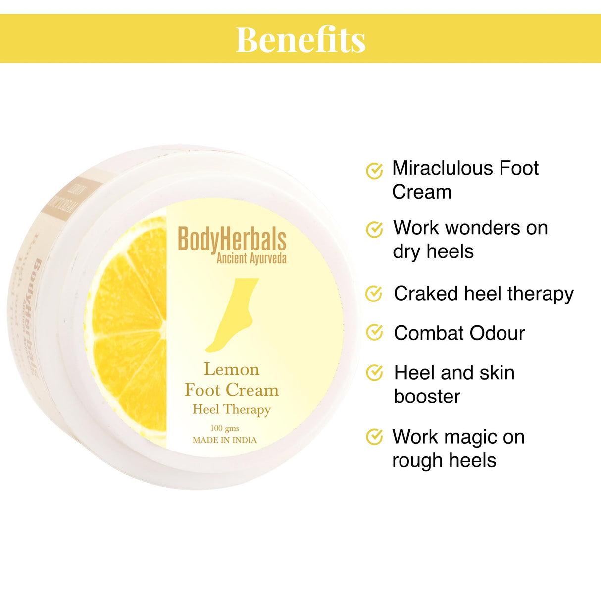 Lemon Foot Cream, Soft & Supple Feet