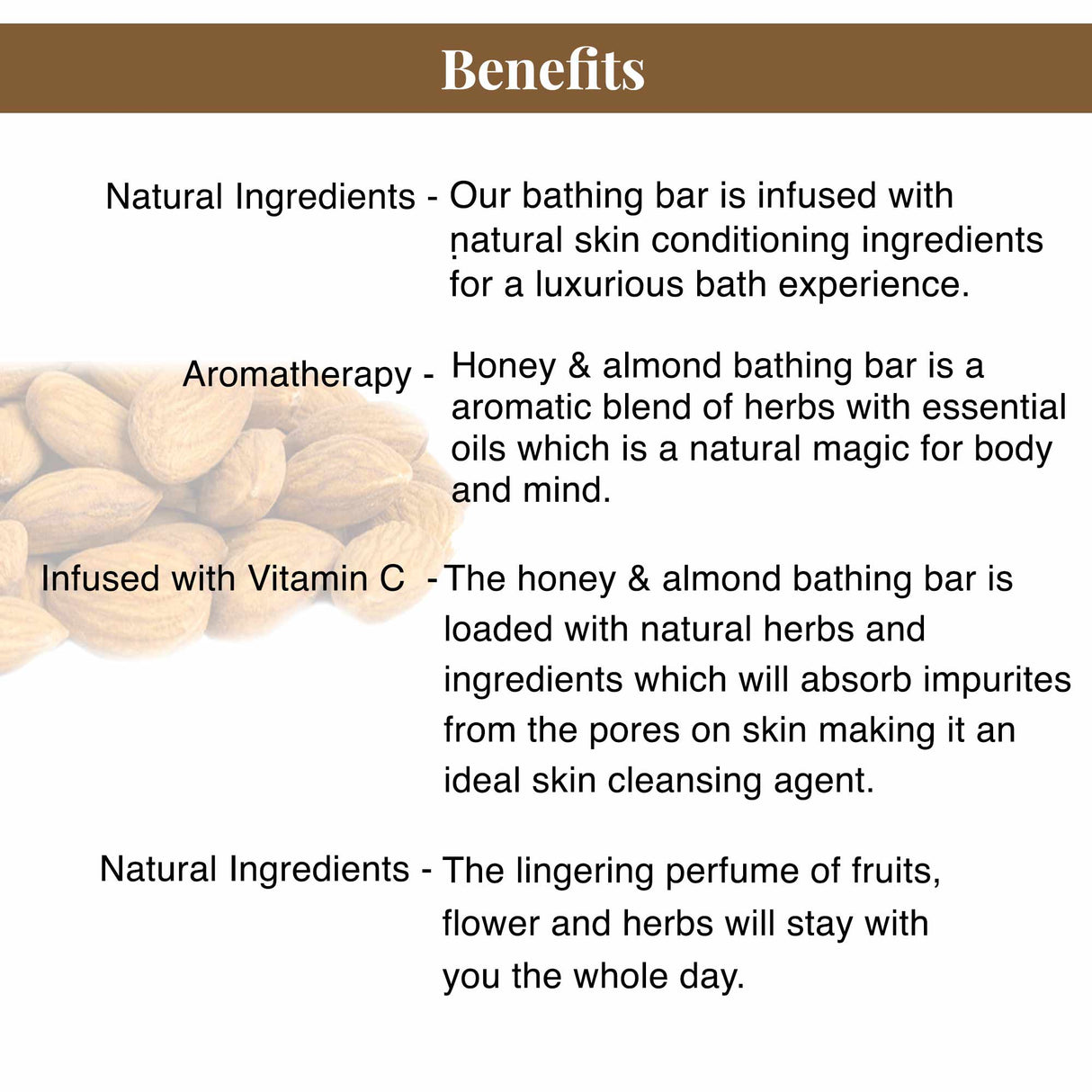 Honey Almond Bathing Bar With Chunks | Free Lofaah