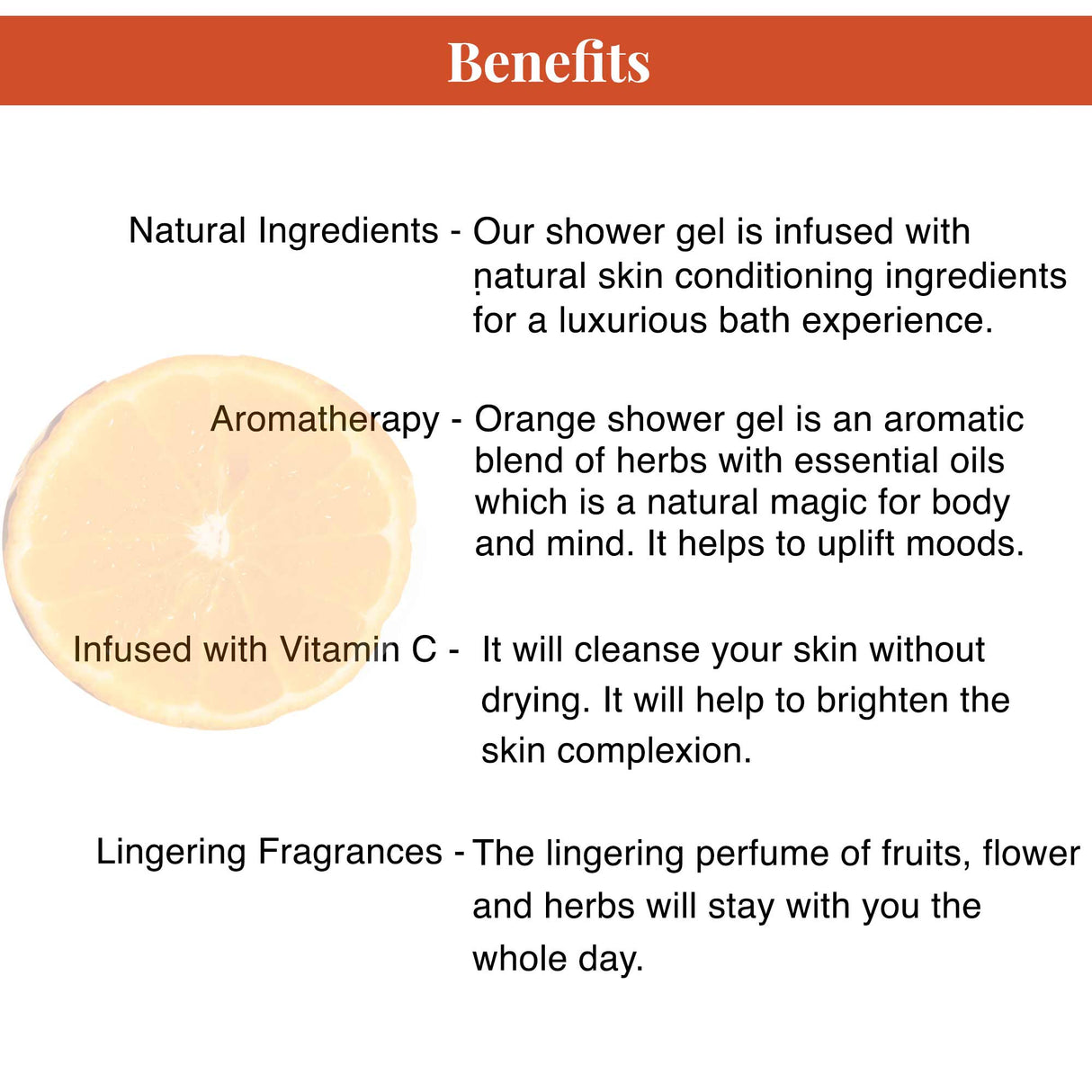 Orange Shower Gel | Free Loofah