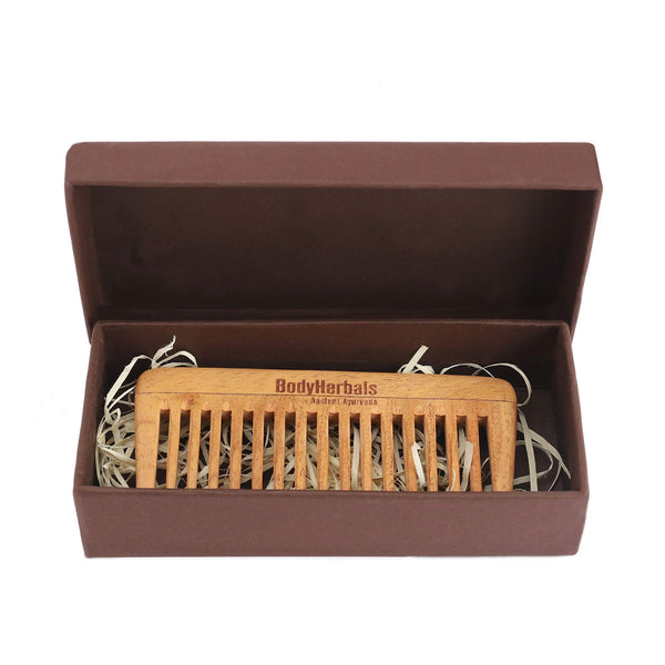 Neem Wood Dressing Comb, Wide Tooth