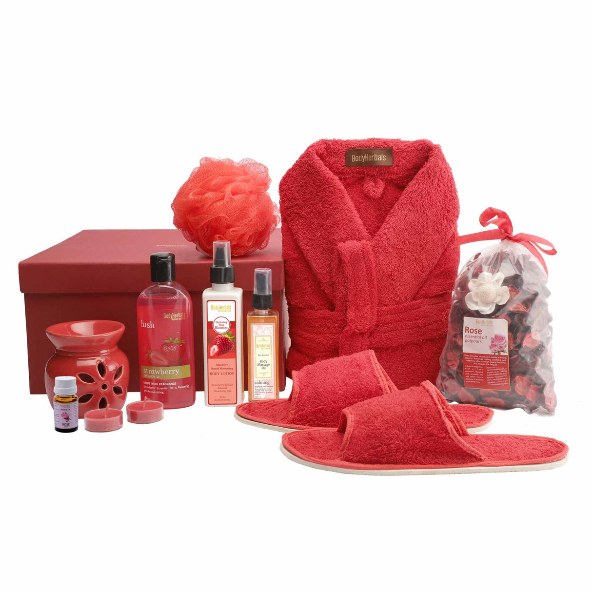 Weekend Escapes, Strawberry & Rose Bath Hamper