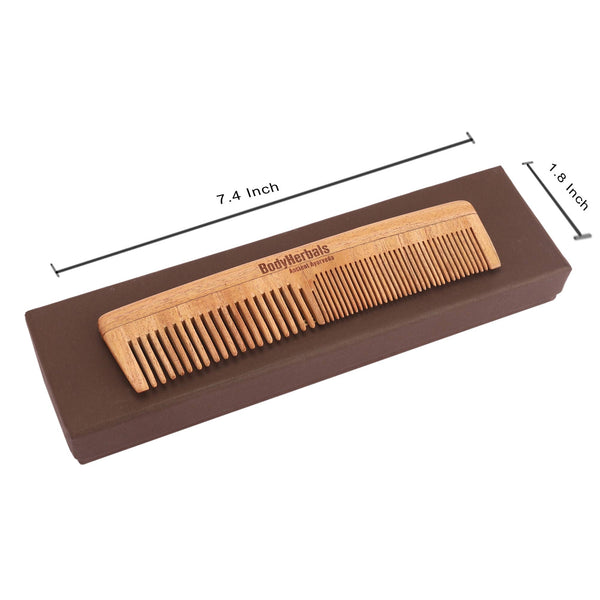Dressing Comb, Double Tooth, 100% Neem Wood