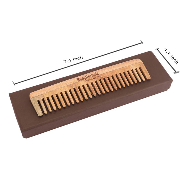 Dressing Comb, Wide Tooth, 100% Neem Wood