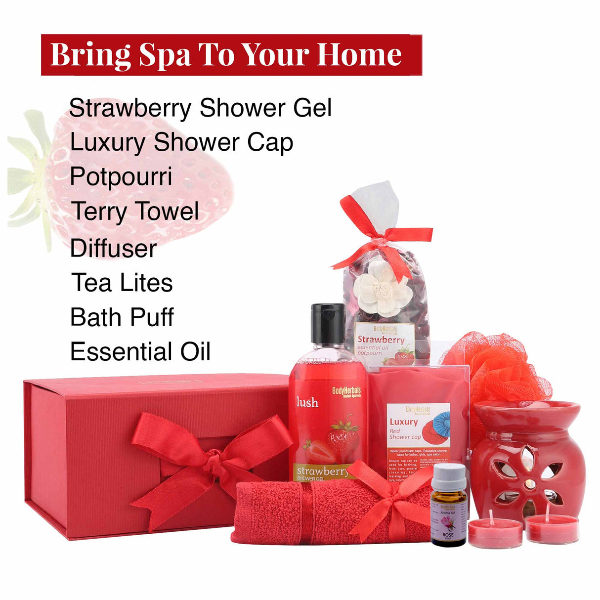 Strawberry Bath and Body Spa Set