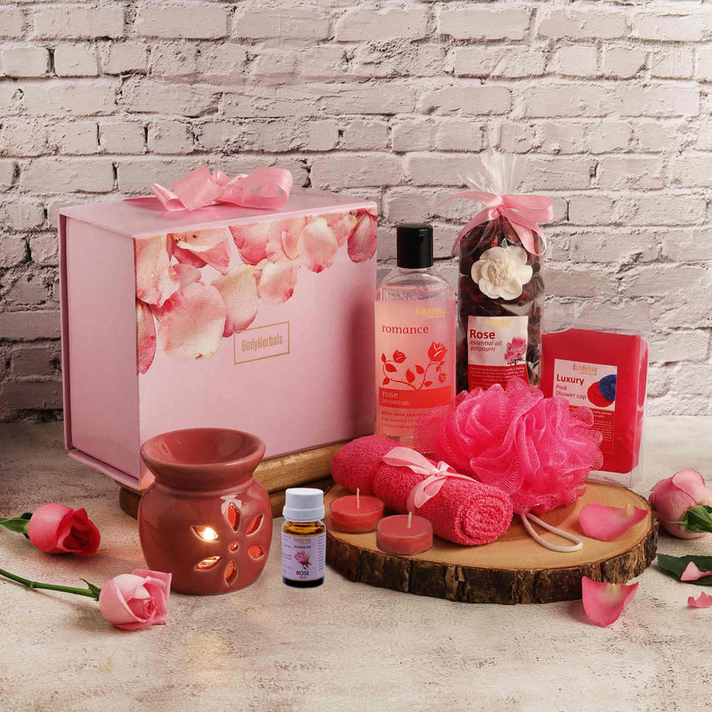 BodyHerbals Rose Bath and Body Spa Gift Set
