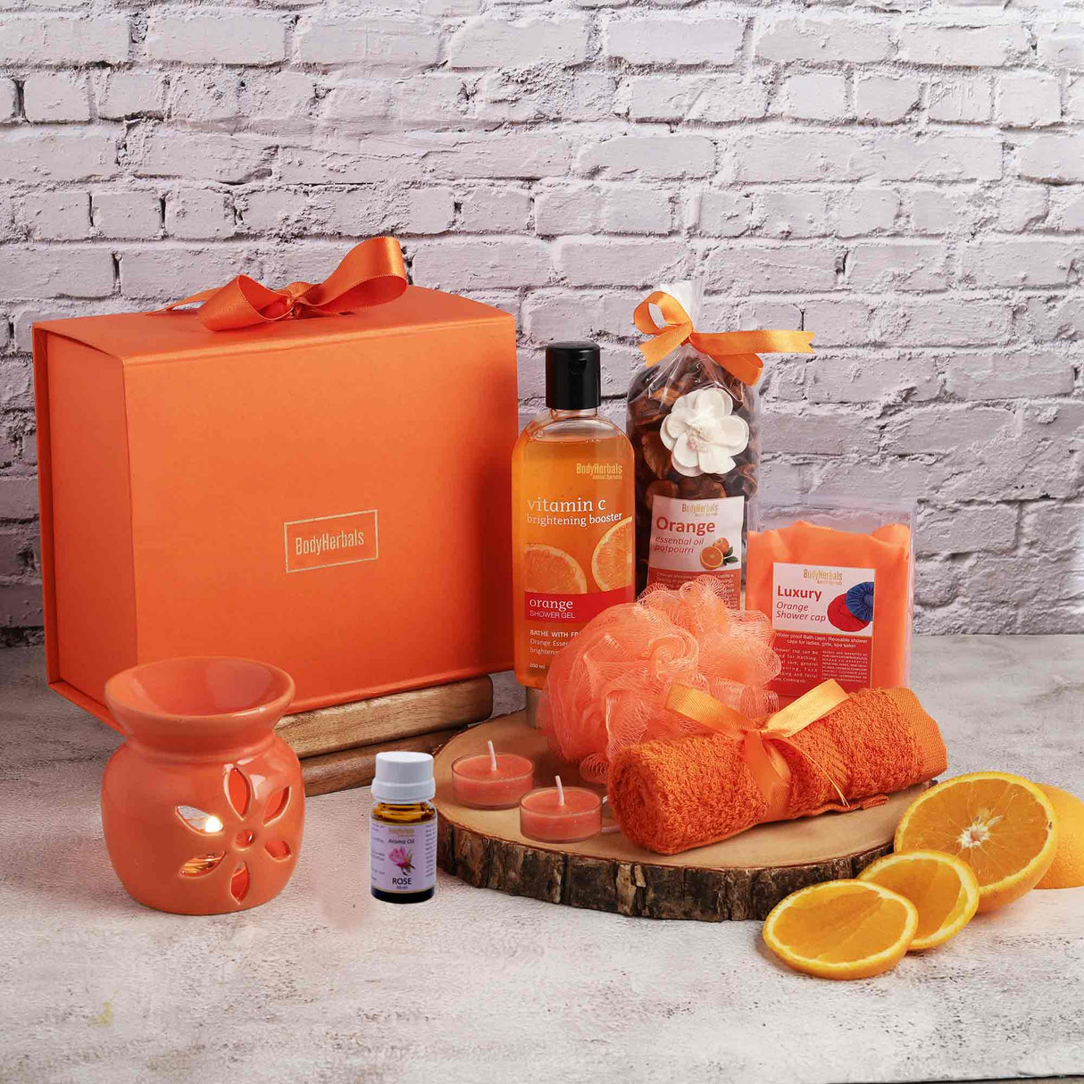 Orange Bath and Body Spa Set