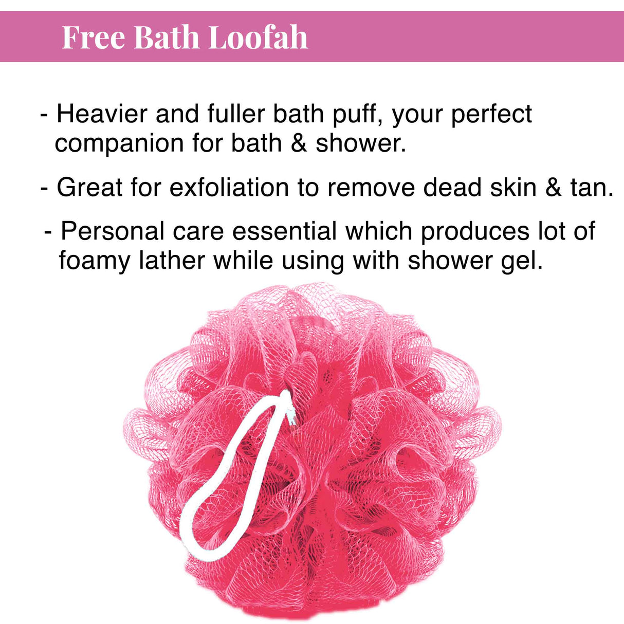 Romance, Rose Shower Gel | Free Loofah