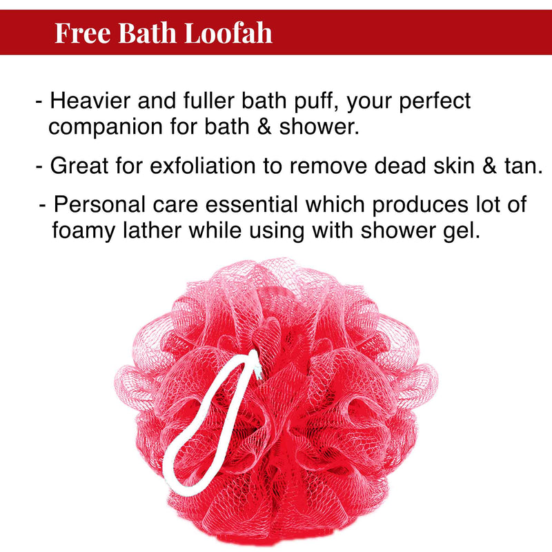 Lush, Strawberry Shower Gel | Free Loofah
