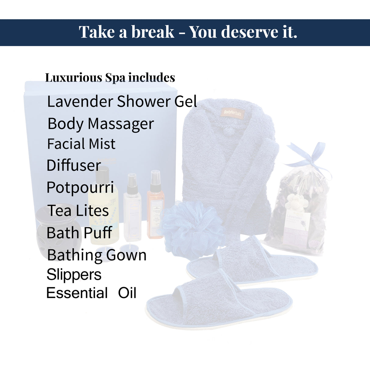 Lavender Bathing Hamper, De-Stress