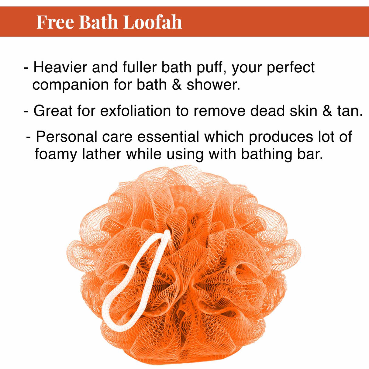 Orange & Neroli, Bathing Bar With Chunks | Free Loofah