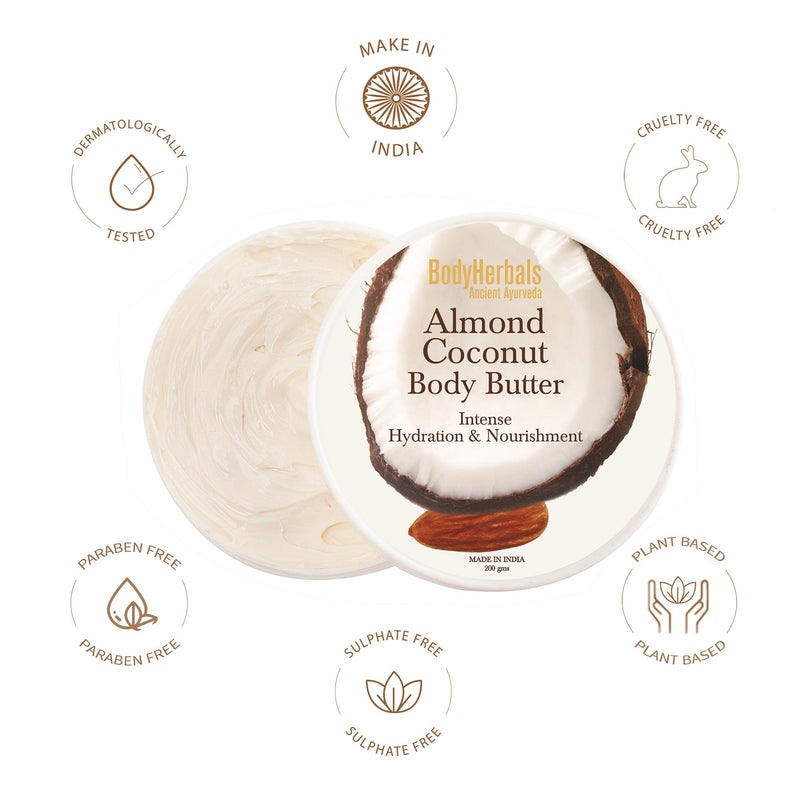 Almond & Coconut Body Butter, Intense Hydration