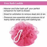 Rose & Geranium Bathing Bar | With Free Loofah