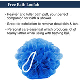 Lavender Bathing Bar With Chunks | Free Loofah