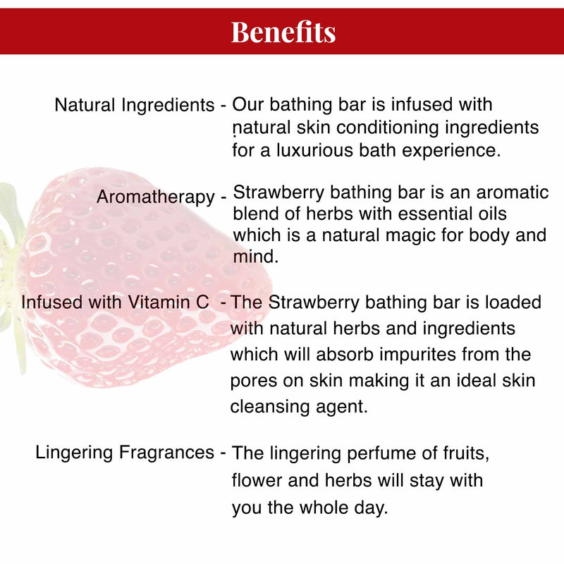 Lush, Strawberry Bathing Bar | Free Loofah