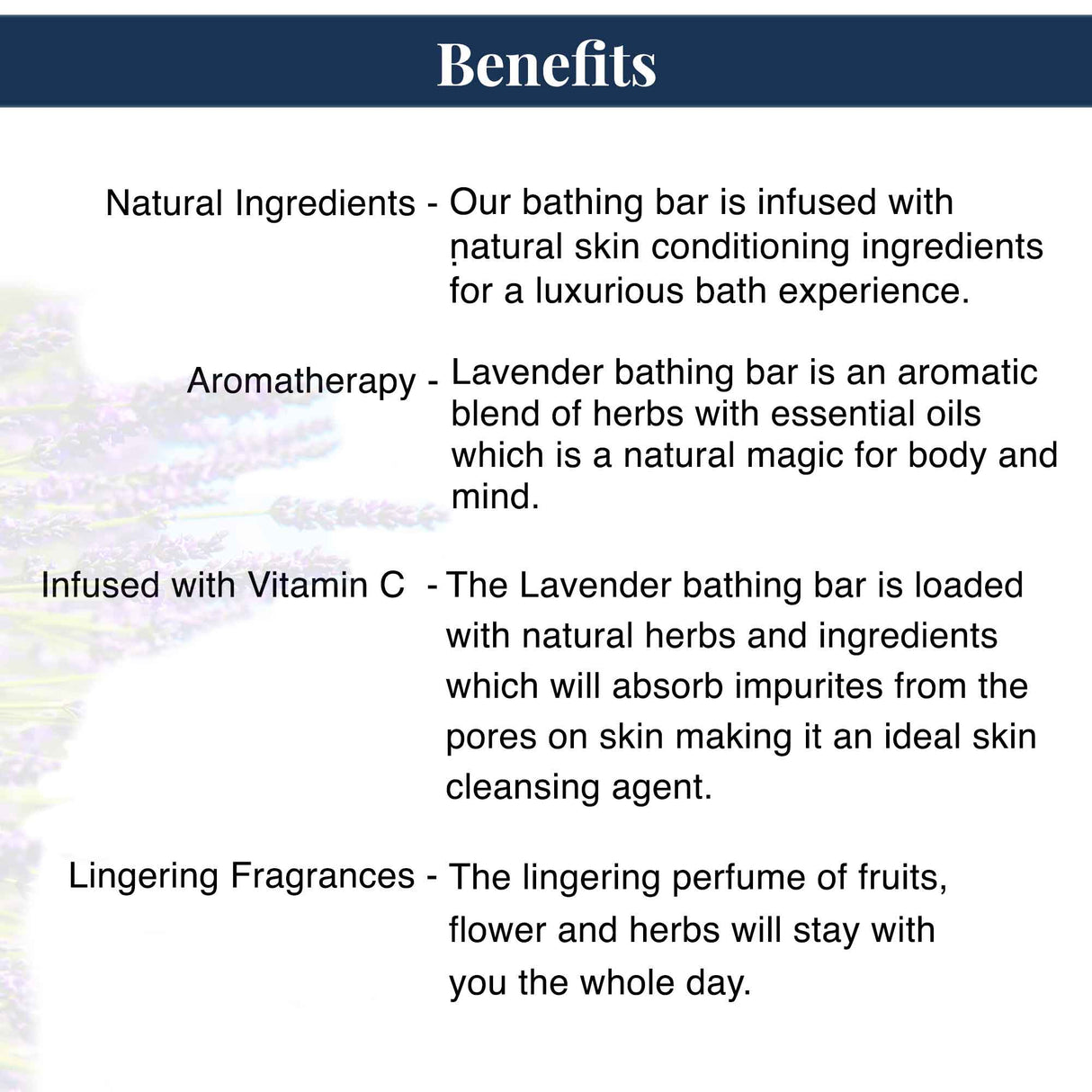 Lavender Bathing Bar With Chunks | Free Loofah