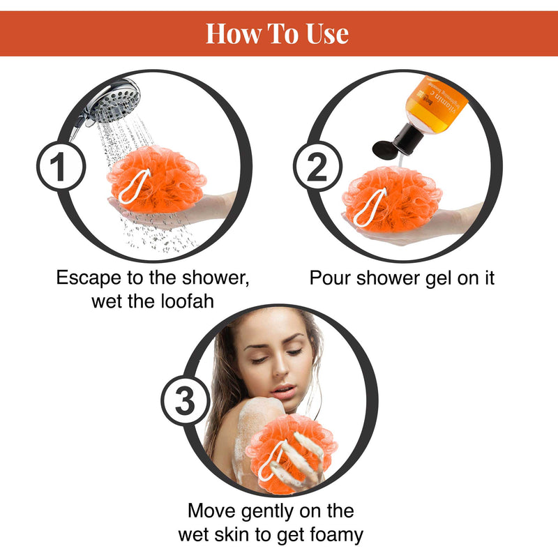 Brightening Booster, Orange Shower Gel | Free Loofah
